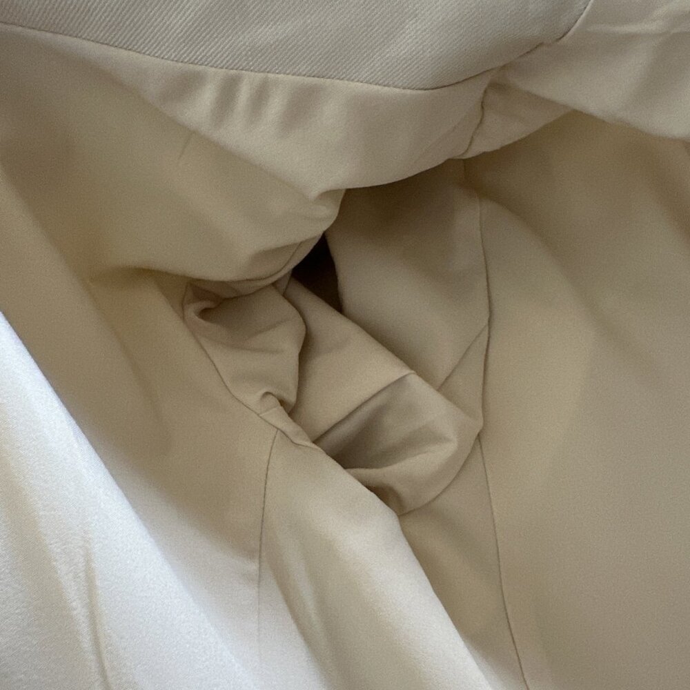 Ralph Lauren Women's Blazer Linen Blend Twill Size 8 Beige Pockets Office Jacket - Picture 10 of 15